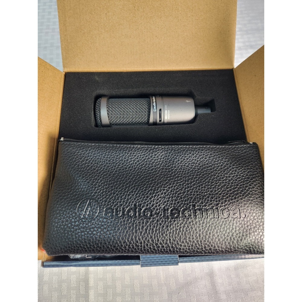 NEW! Original Audio Technica At2020USB-X USB Microphone w/Bag, + Shock Pop Filte - Picture 10 of 13